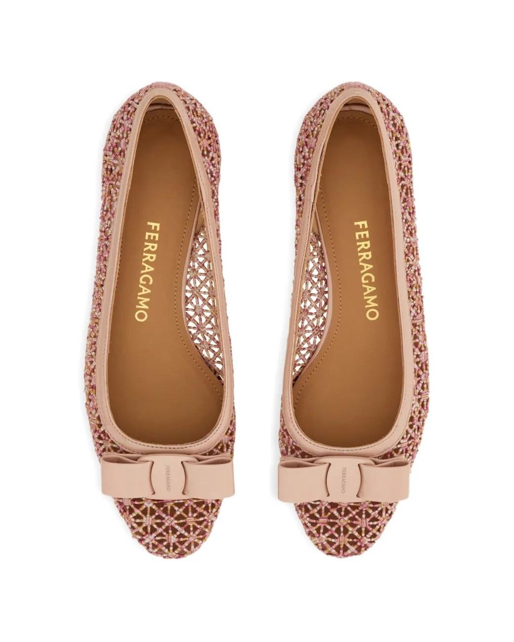 Ferragamo Pink Vara Bow Pumps