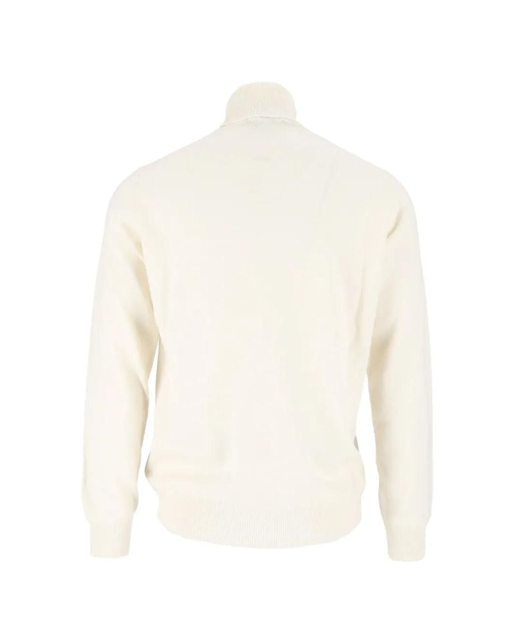 FILIPPO DE LAURENTIIS White Roll-Neck Cashmere Sweater for men