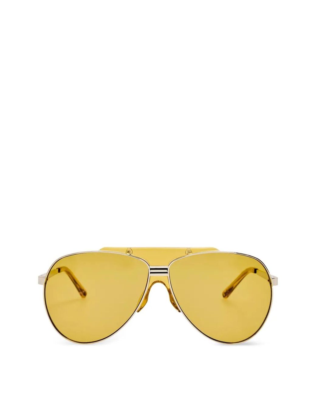 Linda Farrow Yellow Lunettes De Soleil À Monture Pilote