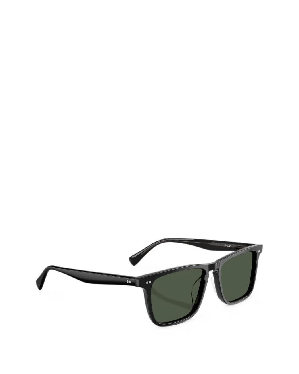 Oliver Peoples Green Brano Rectangle-Frame Sunglasses