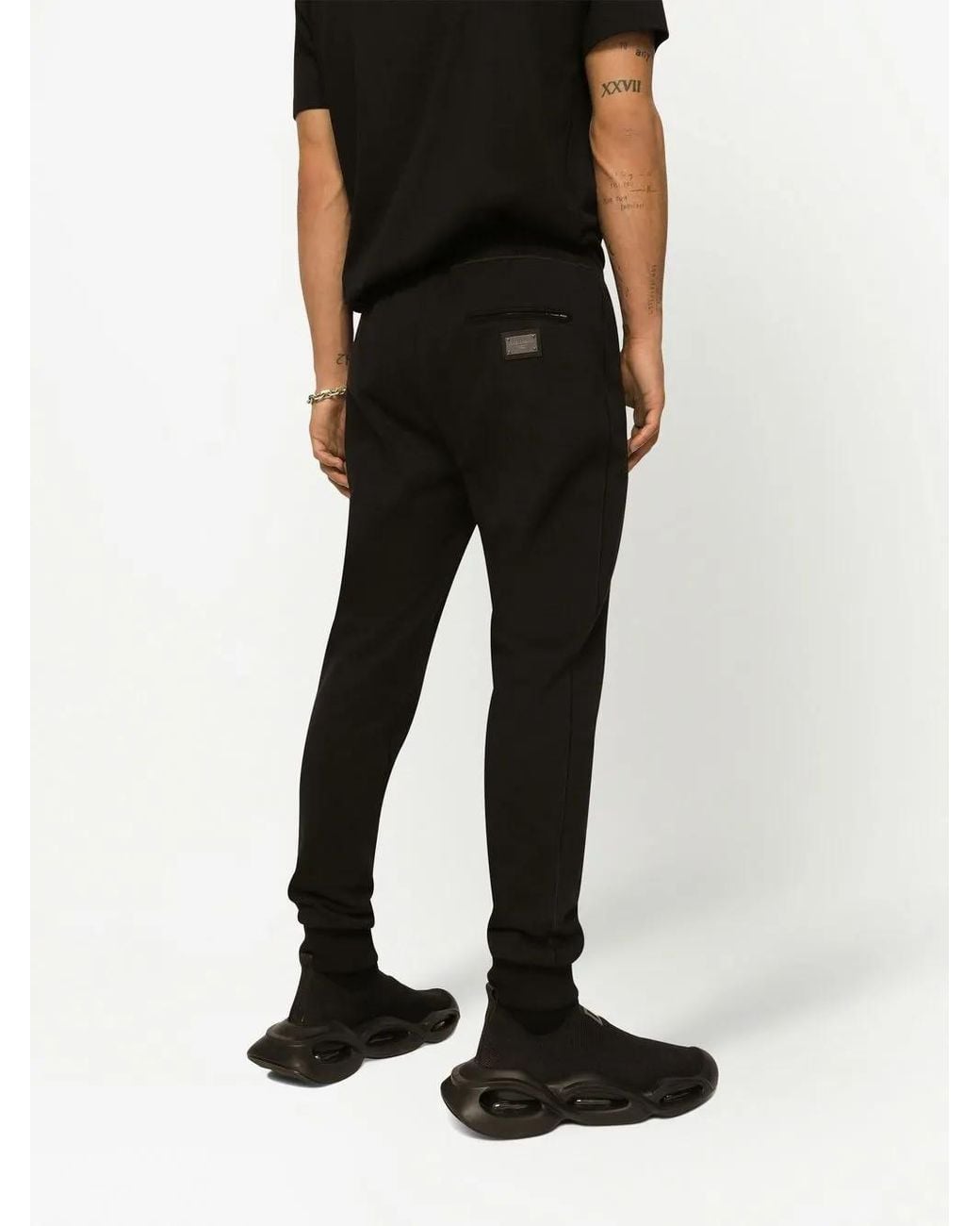 Pantalon De Jogging À Patch Logo Dolce & Gabbana pour homme en coloris Black