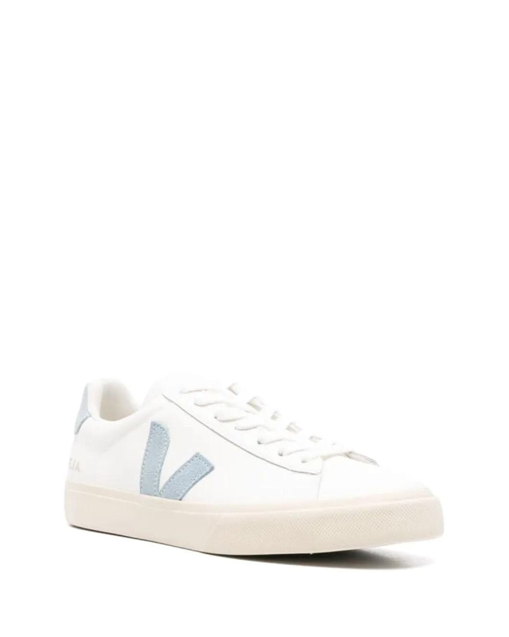 Veja White Campo Leather Steel Sneakers