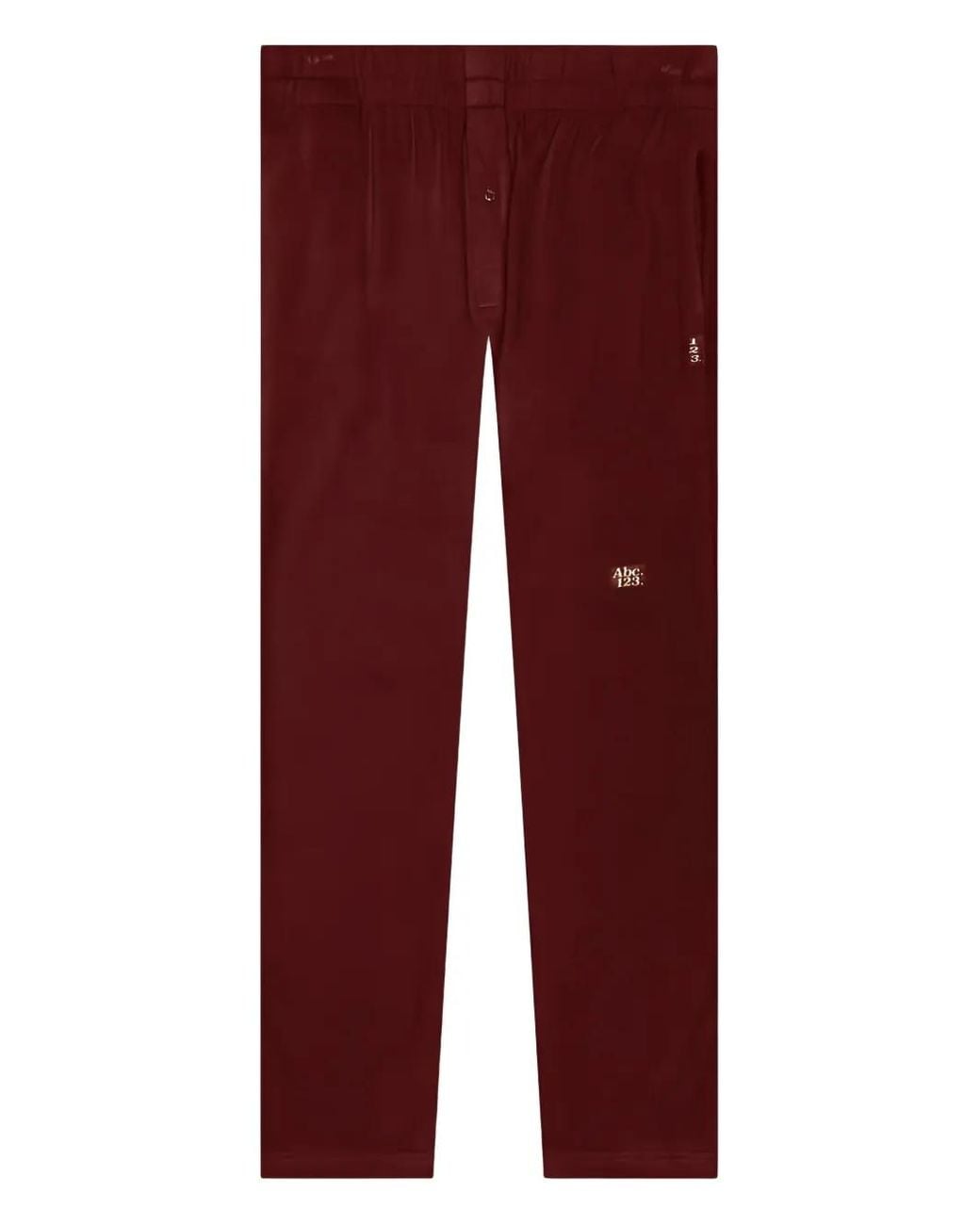 Advisory Board Crystals Red Logo-Patch Trousers for men