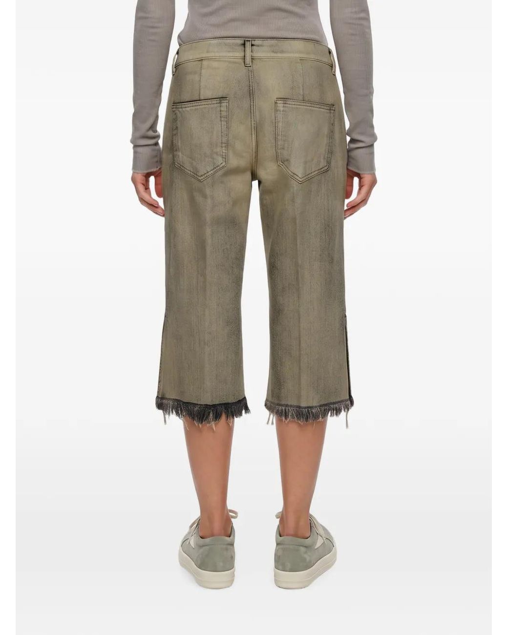 Rick Owens Gray Bolan Cutoffs Jeans