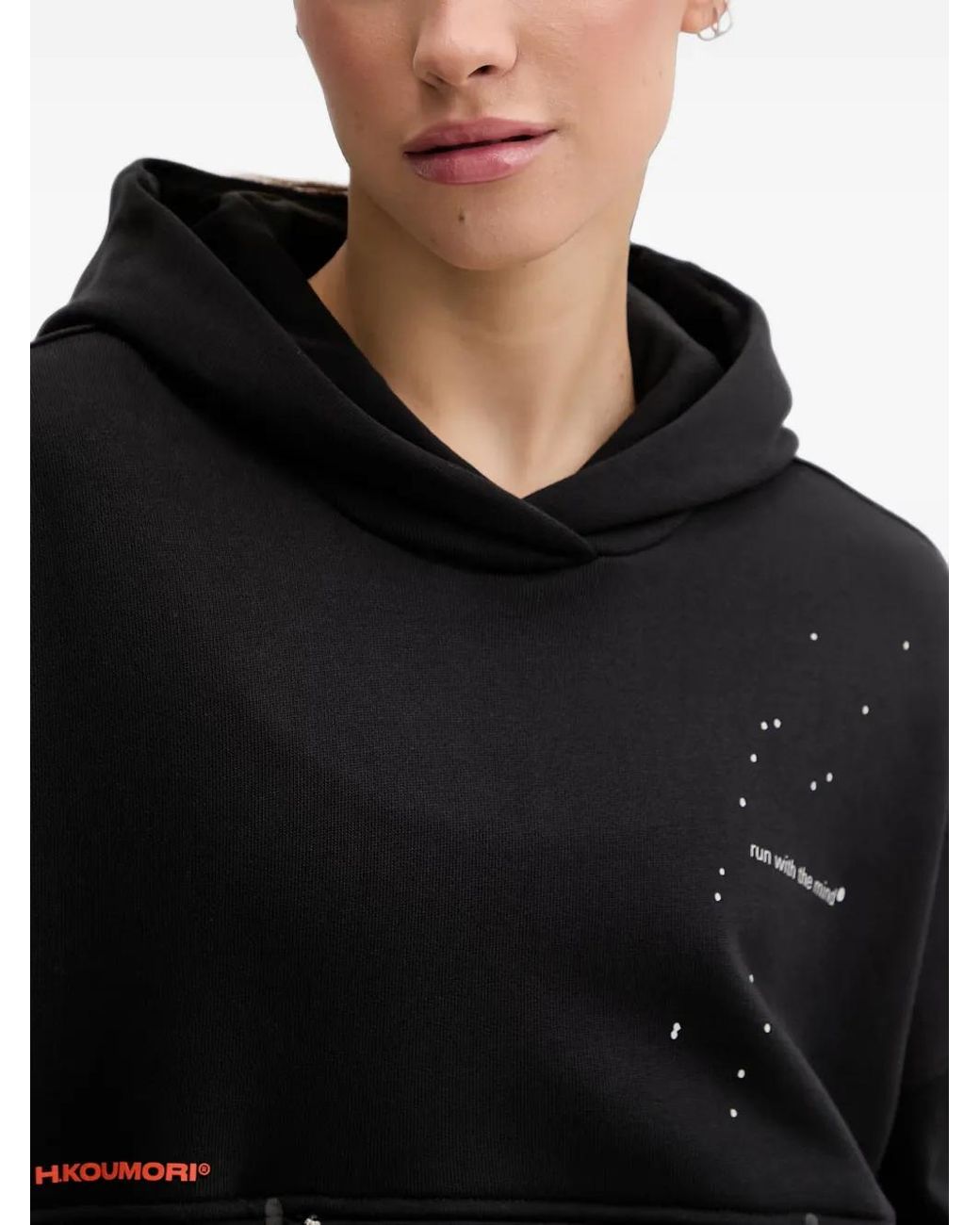 Adidas Black X Hermanos Koumori Logo-Detail Hoodie