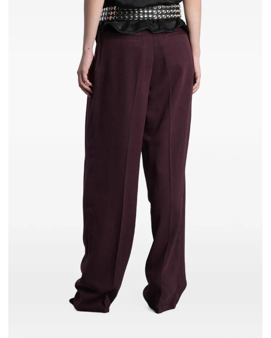IRO Blue Chasing Pleated Tailored Trousers