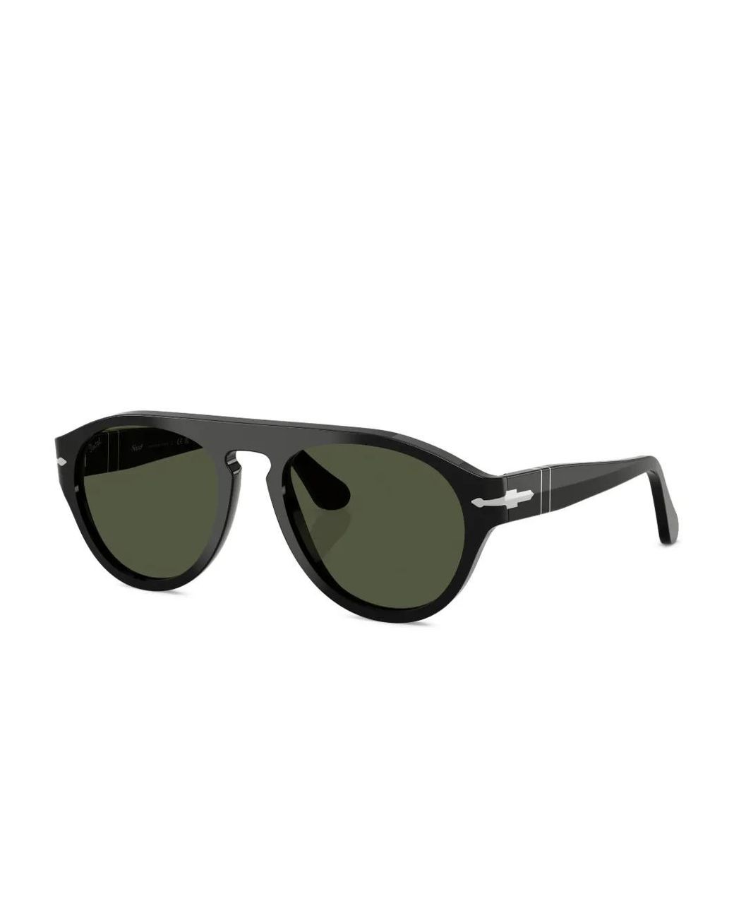 Persol Green Oval-Frame Sunglasses