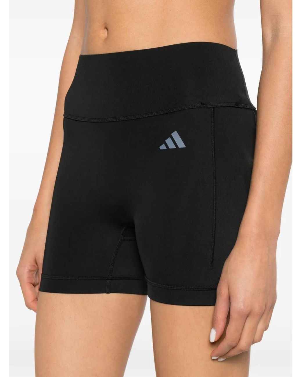 Adidas Black Entire Studios Optime Short Training Leggings