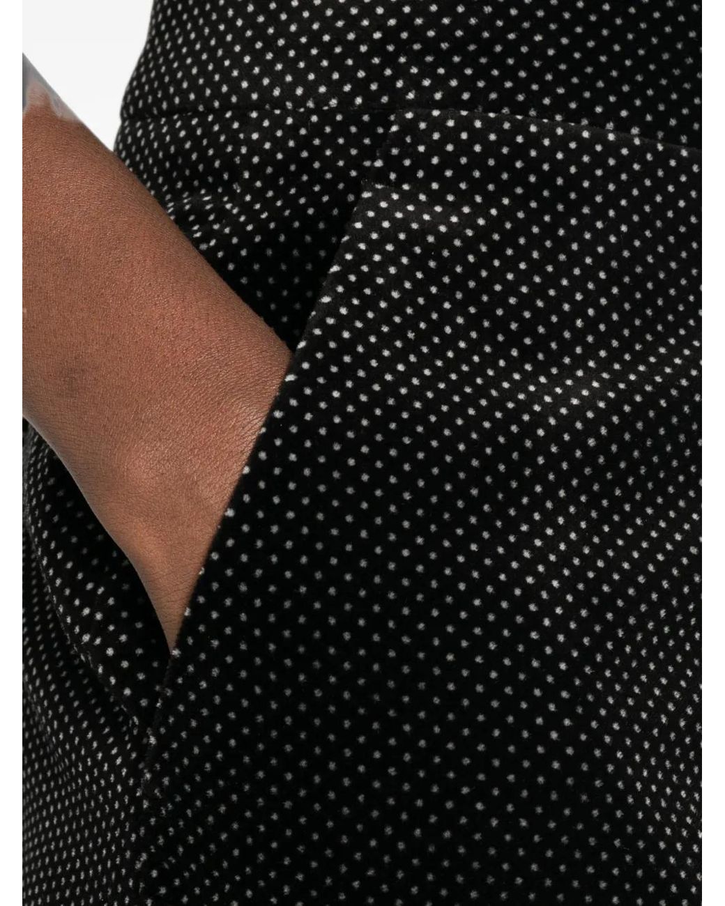 Tom Ford Black Polka-Dot Velvet Trousers