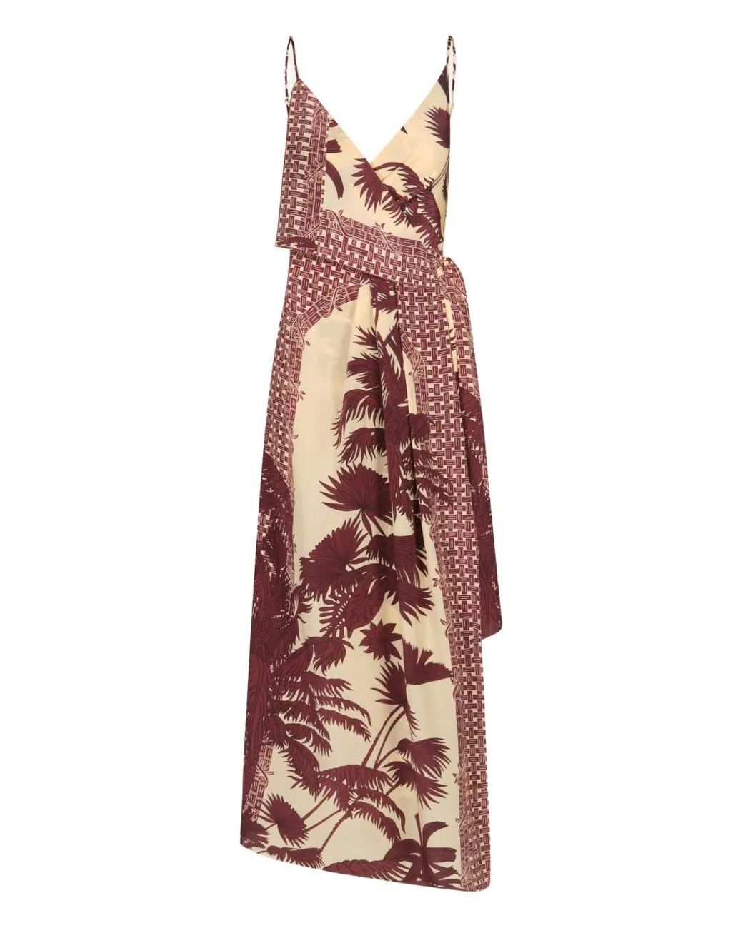 Johanna Ortiz Natural Nouvel Arôme Ruffled Midi Dress