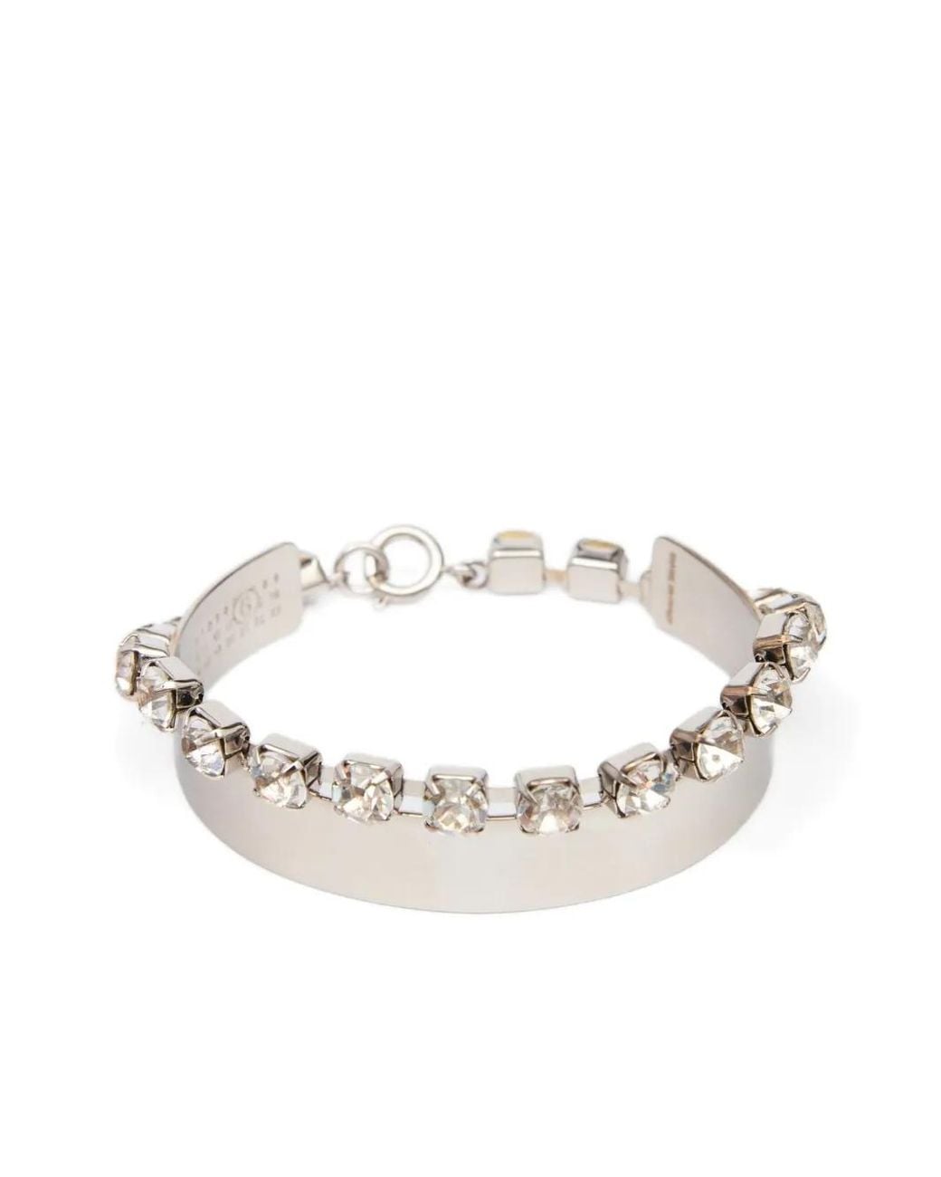 MM6 by Maison Margiela White Rhinestone Bracelet