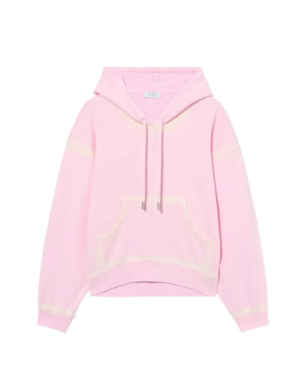 Off-White c/o Virgil Abloh Pink Spray Off Stamp Hoodie