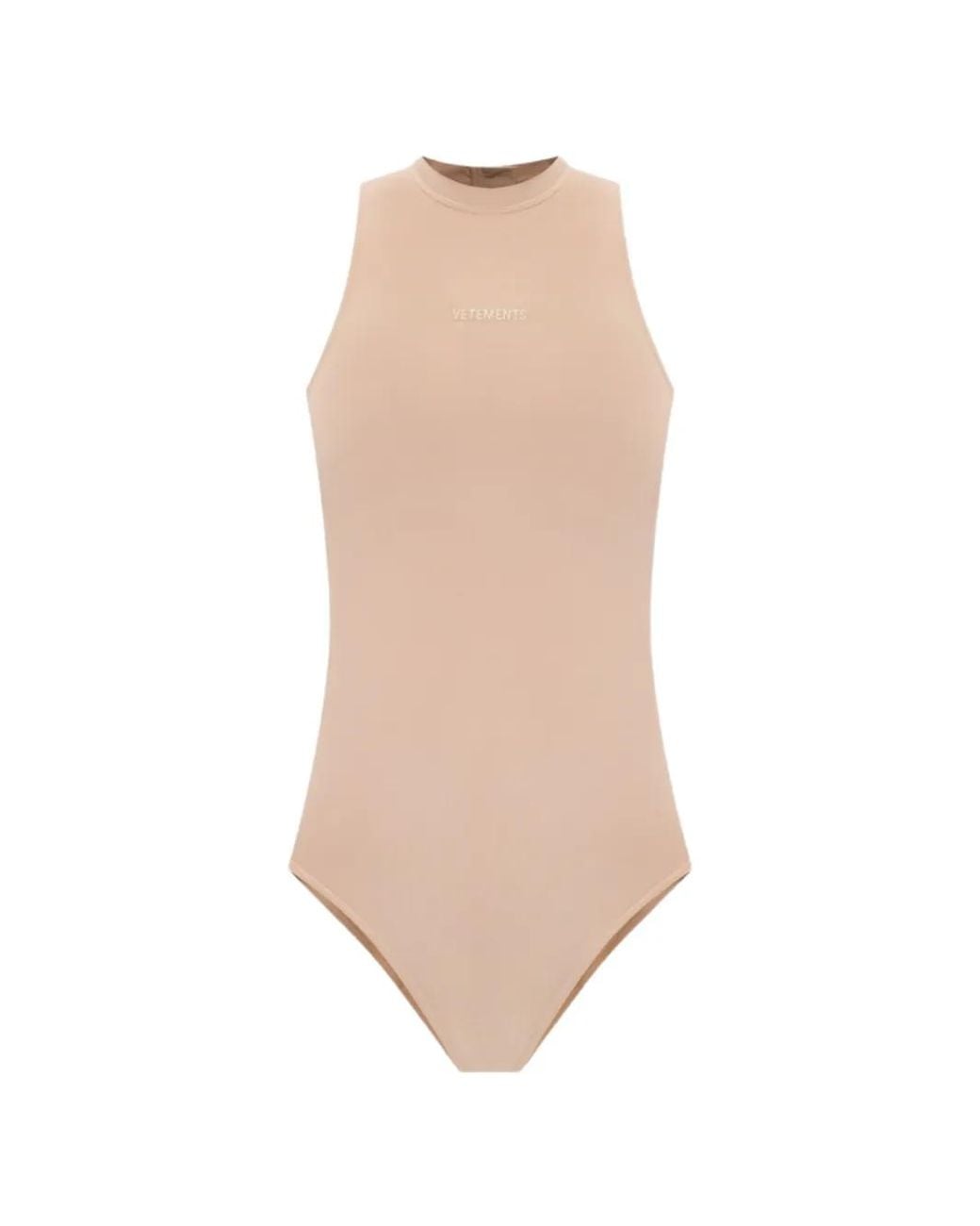 Vetements White Logo-Detail Bodysuit