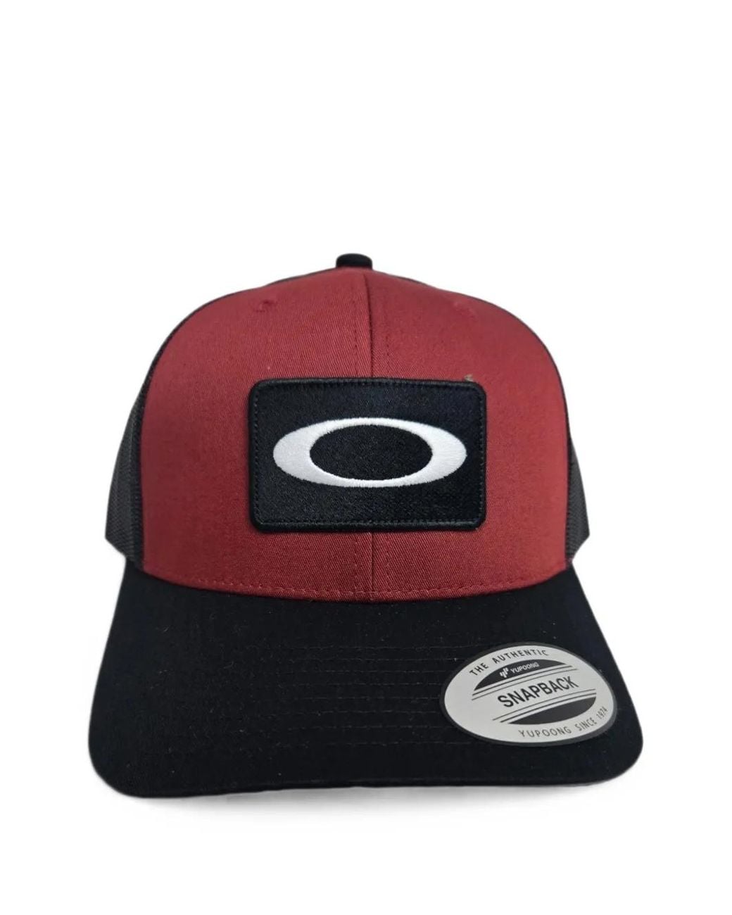 Oakley Red O Original Logo-Patch Mesh-Panel Cap for men