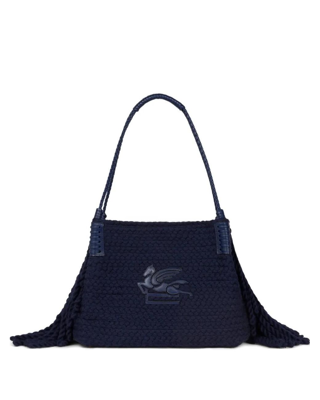 Etro Blue Small Libra Tote Bag