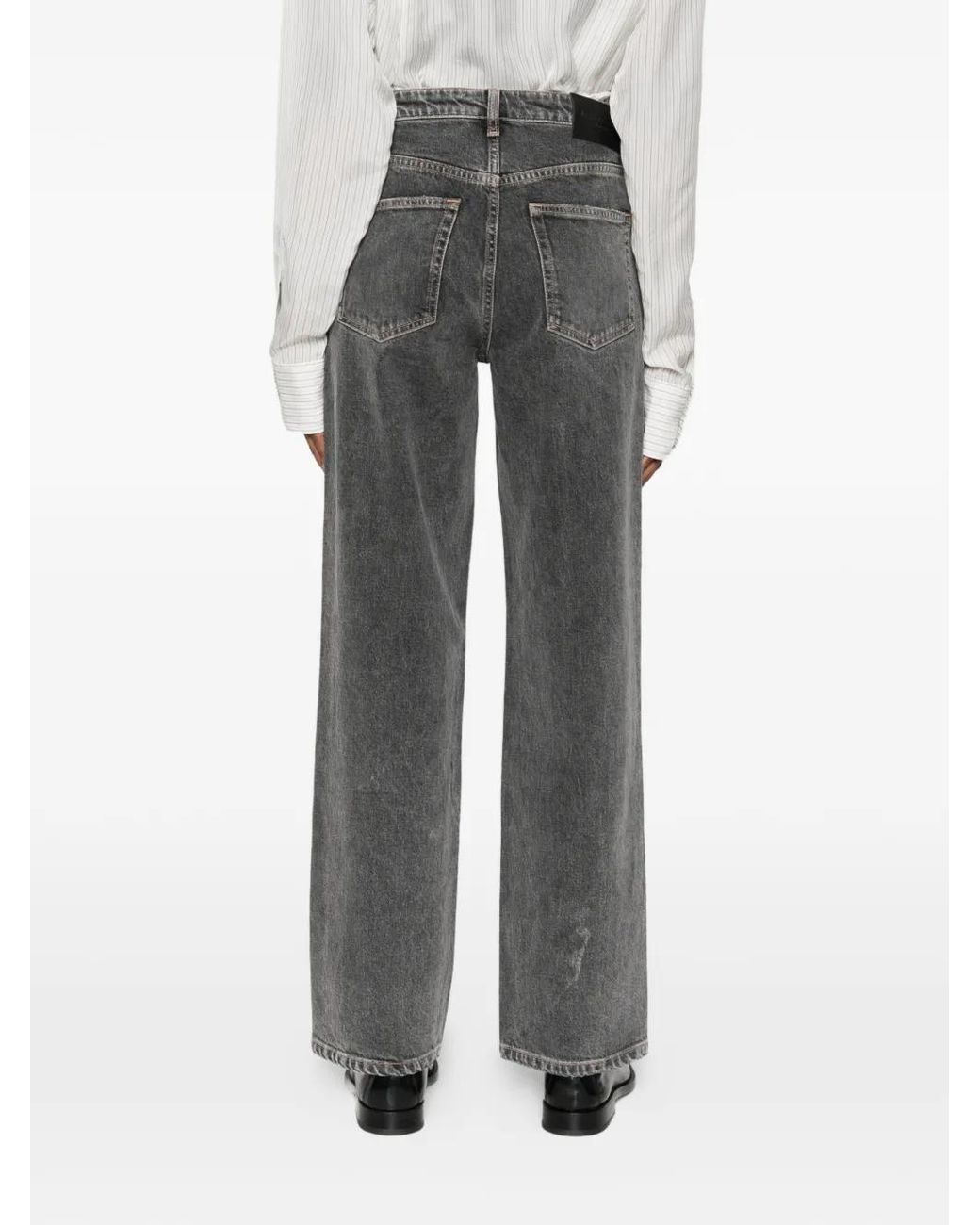 Marc O' Polo Gray Distressed Straight Jeans