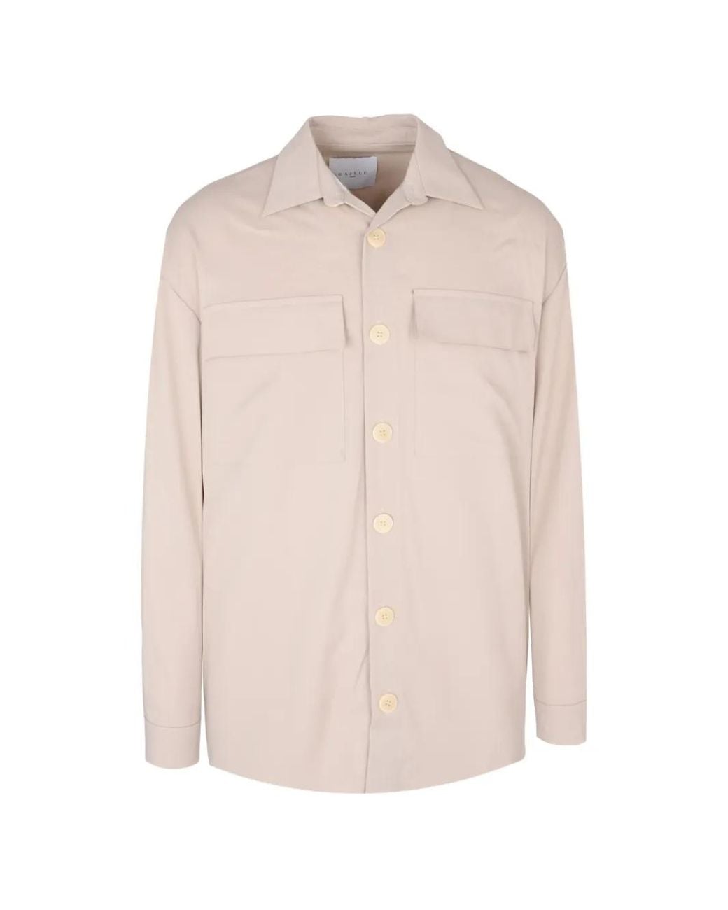 Gaelle Paris Pink Button-Up Chest-Pocket Shirt Jacket for men