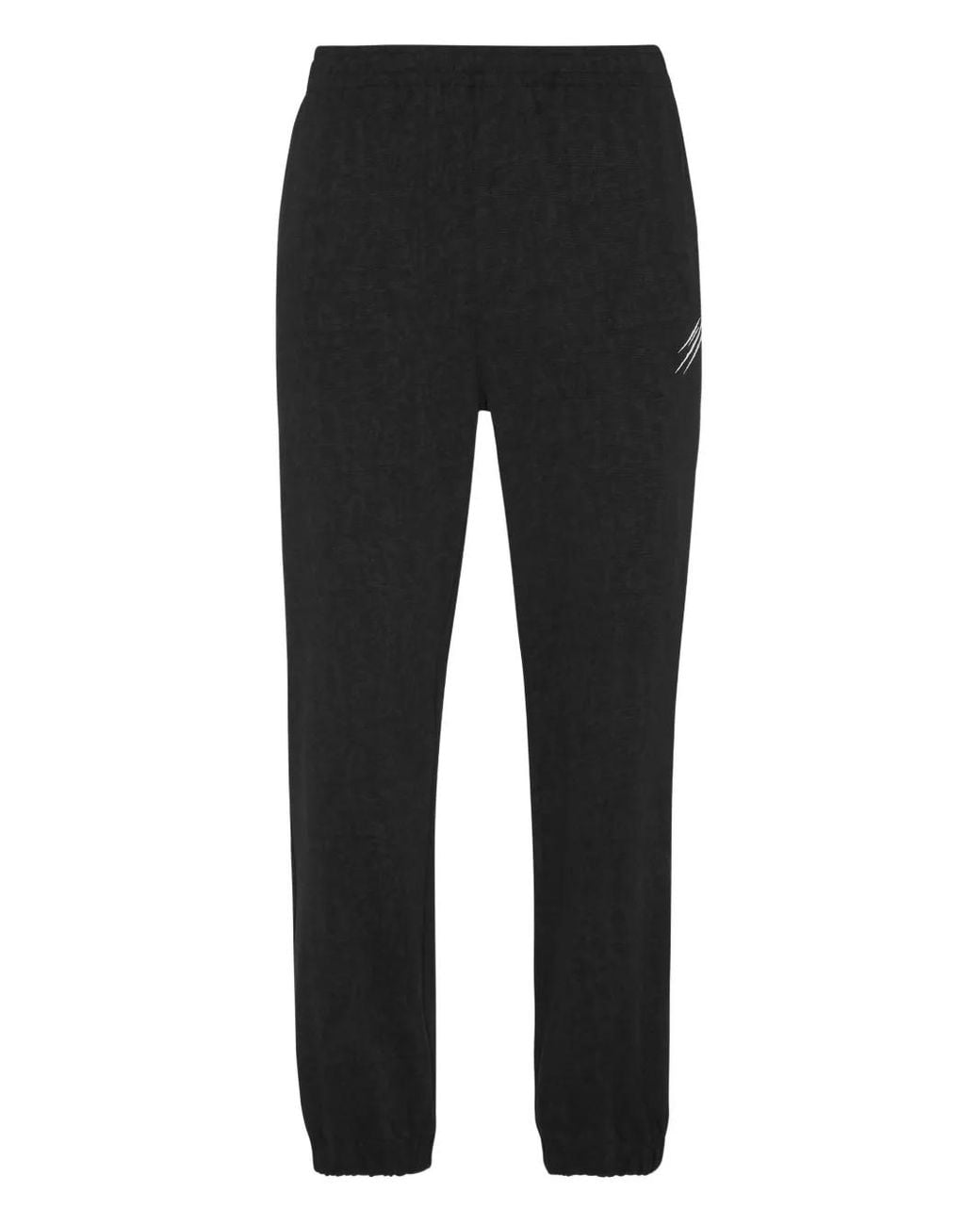 Philipp Plein Black Cold Dye Loose-Fit Track Pants for men