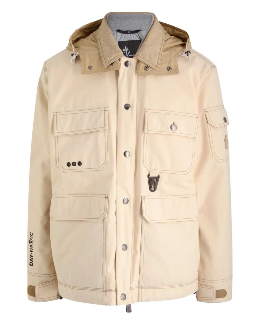 Moncler Natural Kelpius Padded Cotton-Twill Overshirt Jacket for men