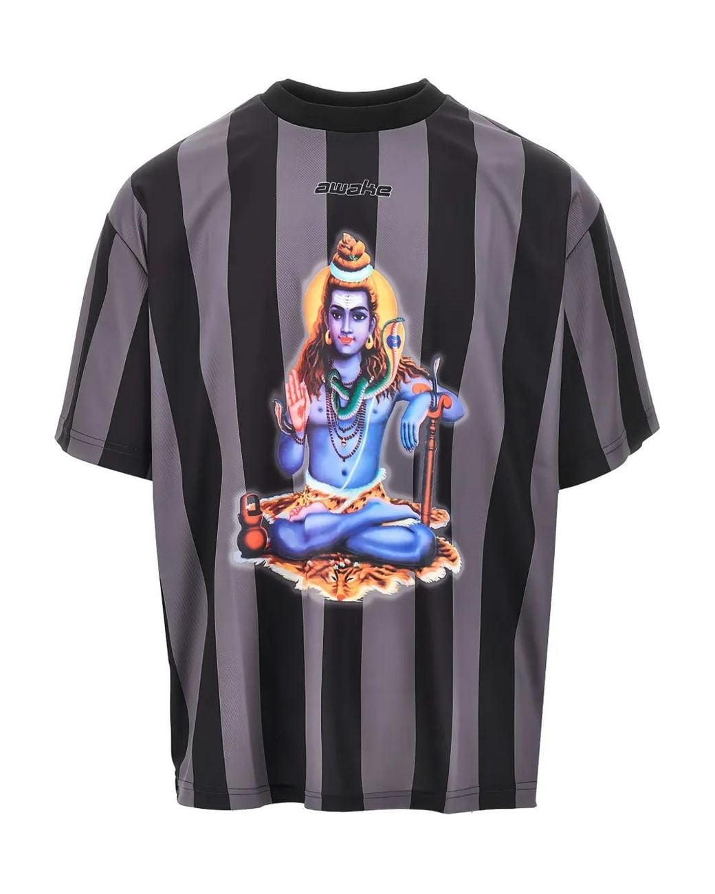 AWAKE NY Gray Printed T-Shirt for men