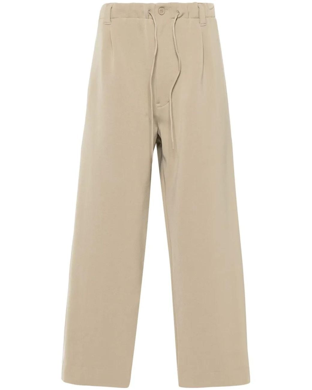 Y-3 Natural Signature 3-Stripes Logo Track Pants