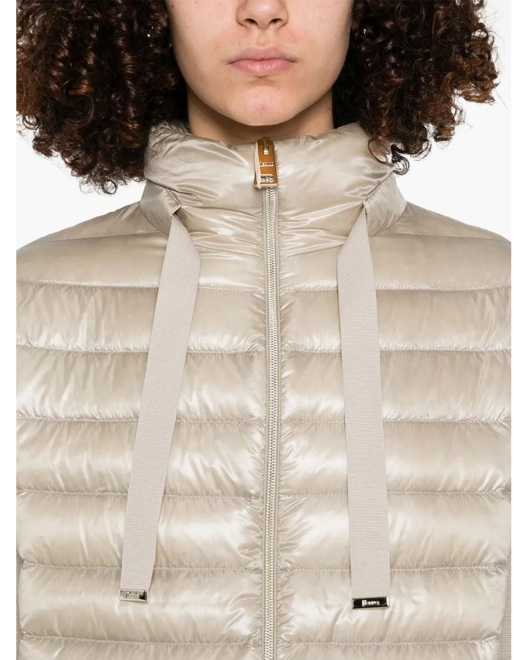 Chaqueta A Paneles Herno de color Natural