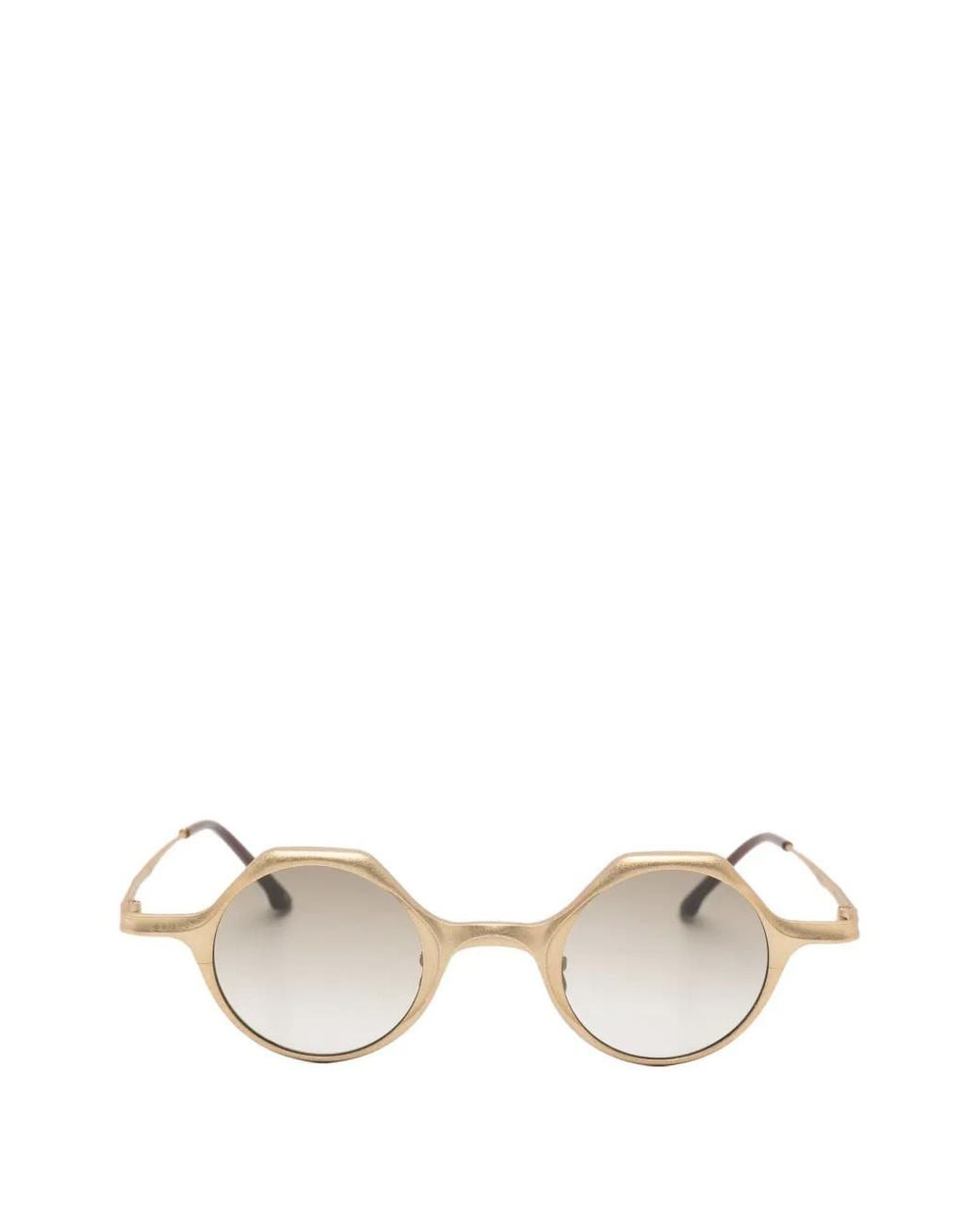 Rigards Natural Round-Frame Sunglasses