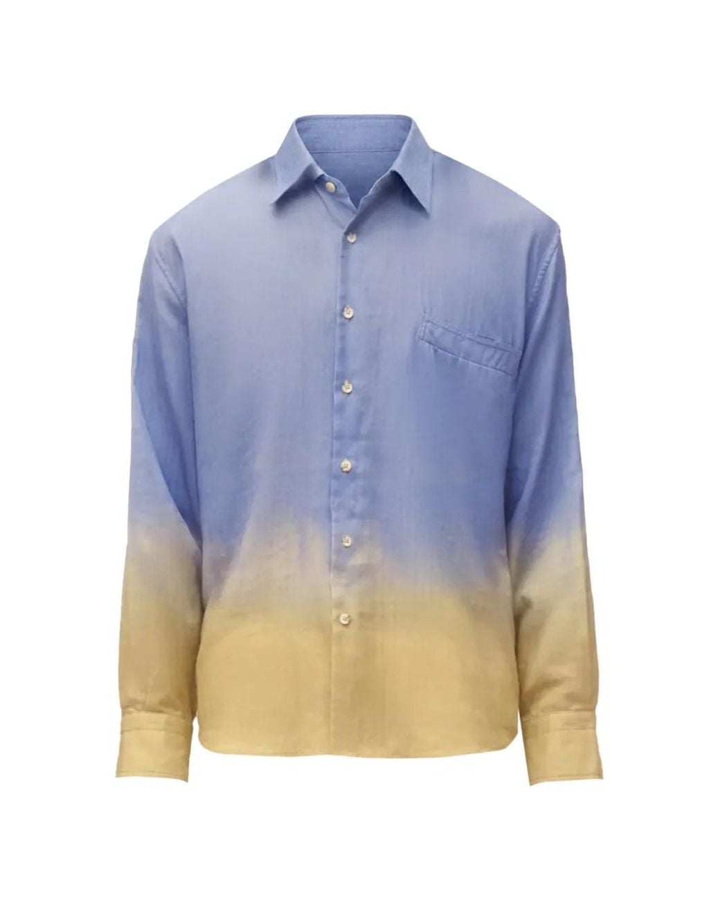 Camiseta Con Efecto Sombreado Commas de hombre de color Blue
