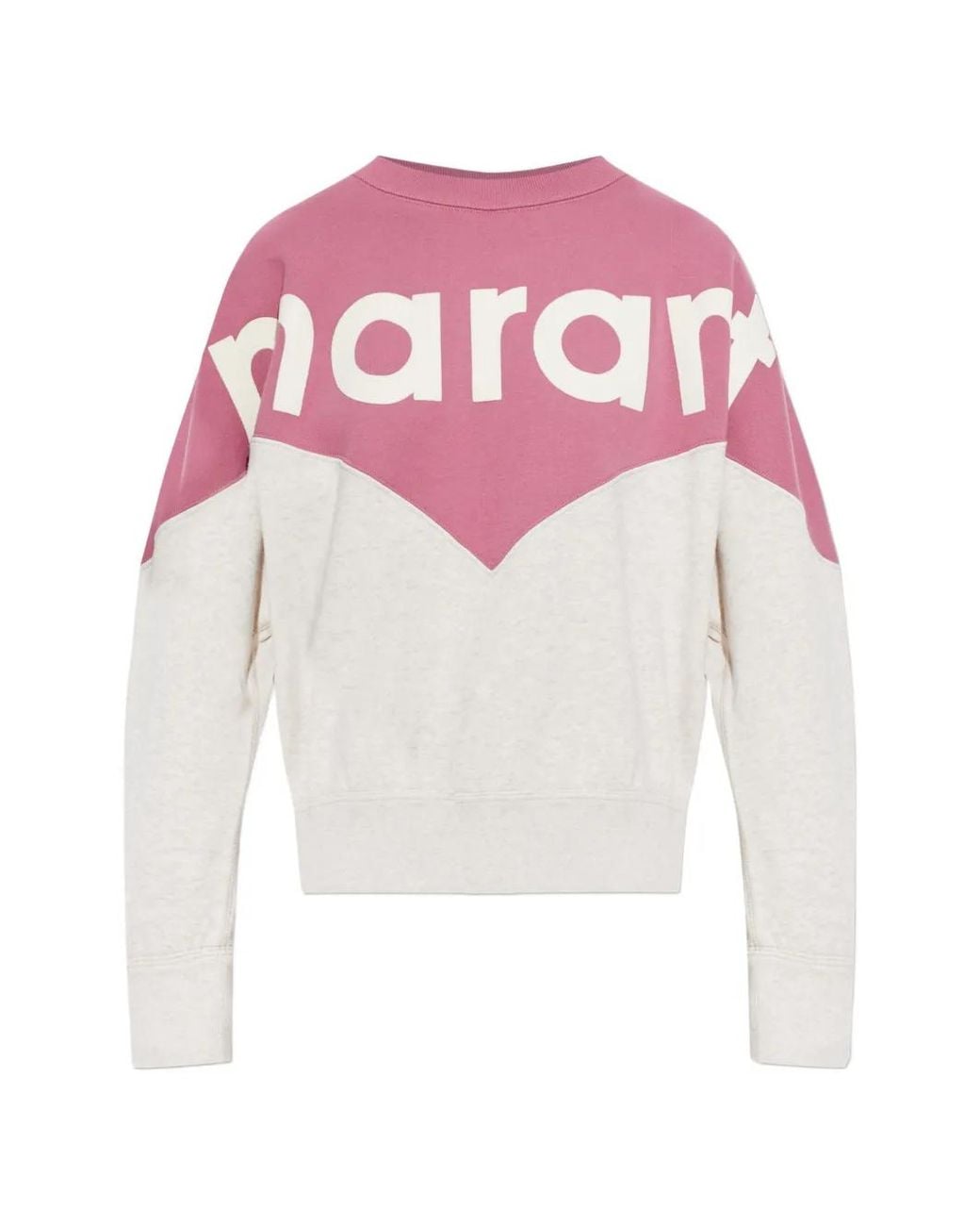 Isabel Marant White Houston Sweatshirt With Color Block Design