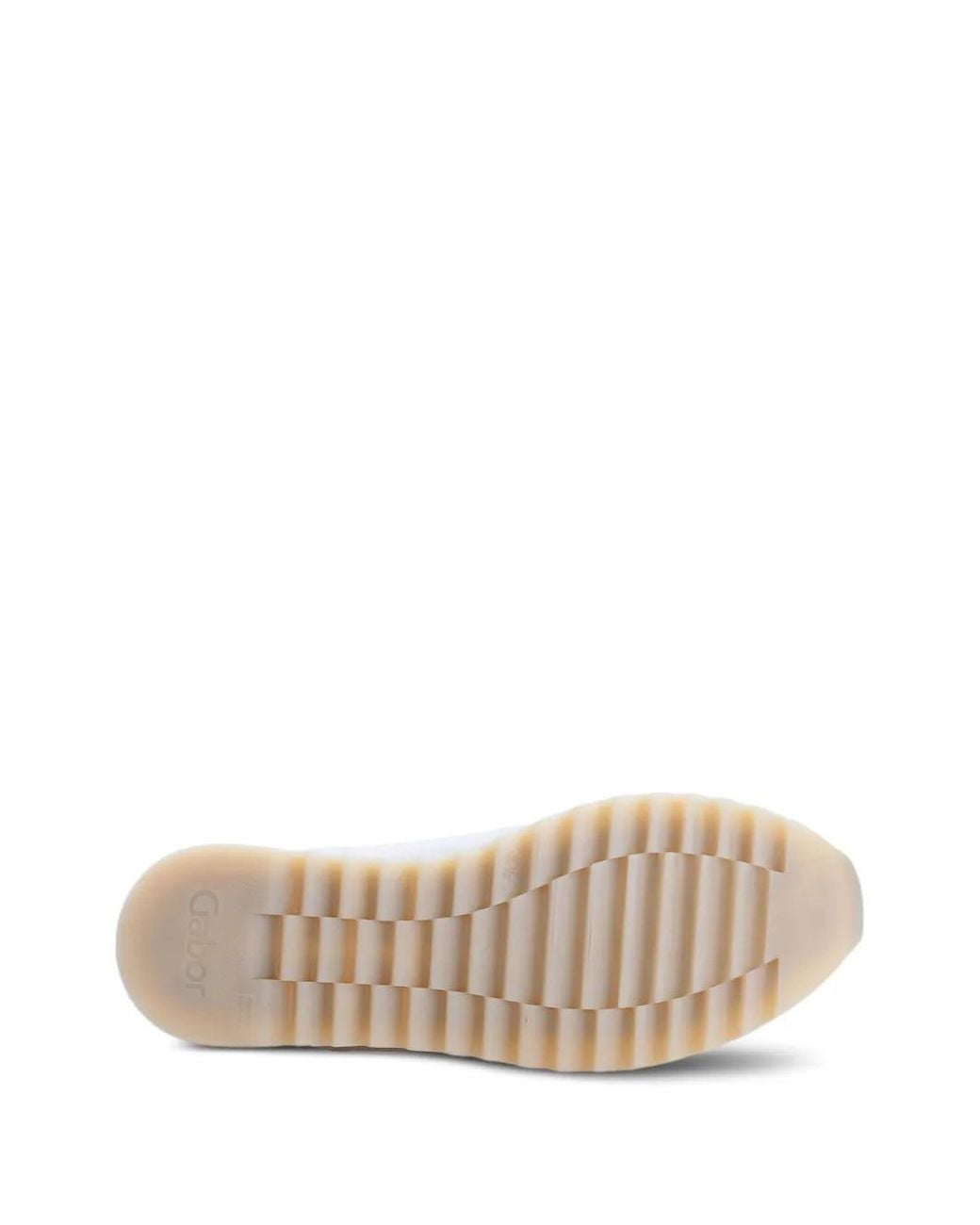Gabor Natural Chain-Link Leather Loafers