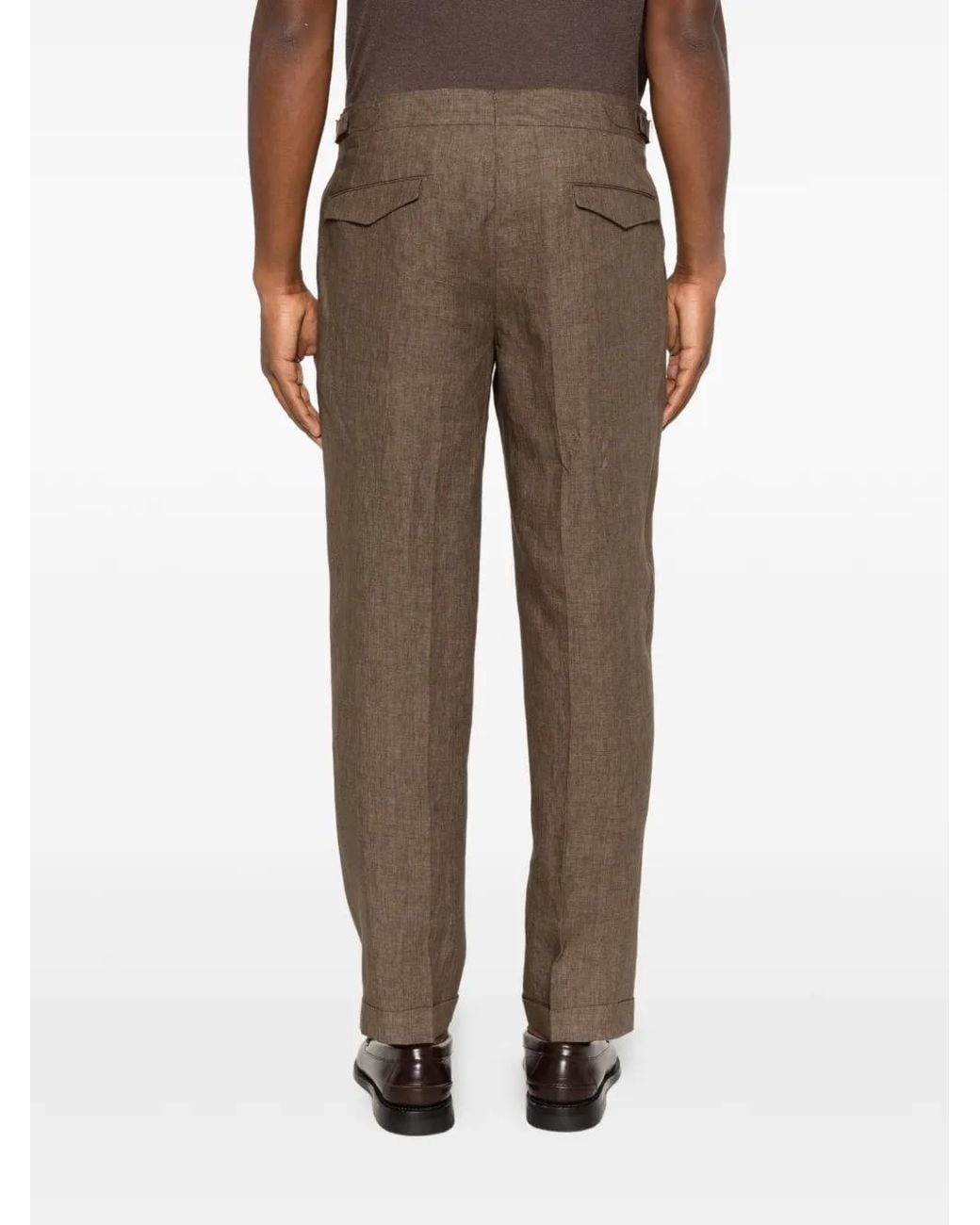 Briglia 1949 Gray Side-Adjusters Trousers for men