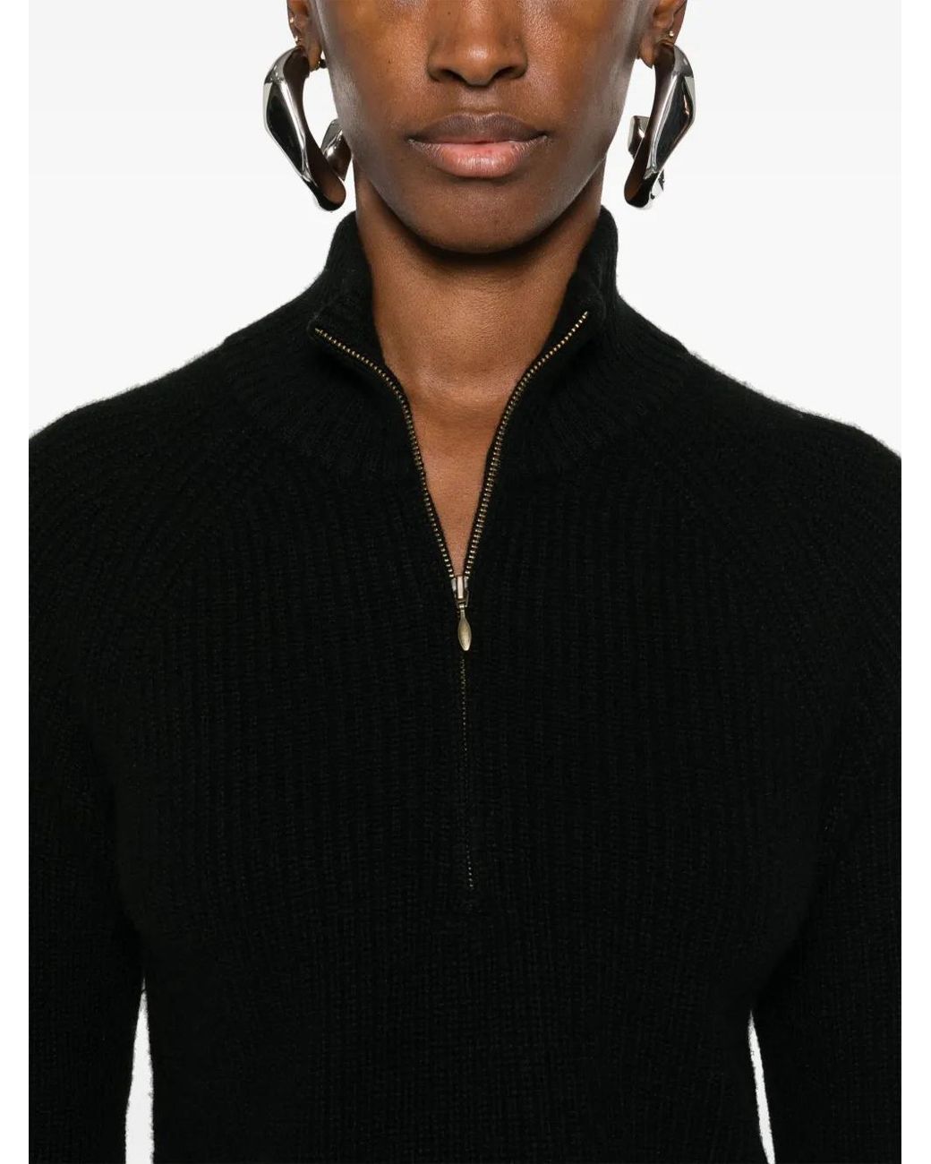LeKasha Cropped Trui in het Black