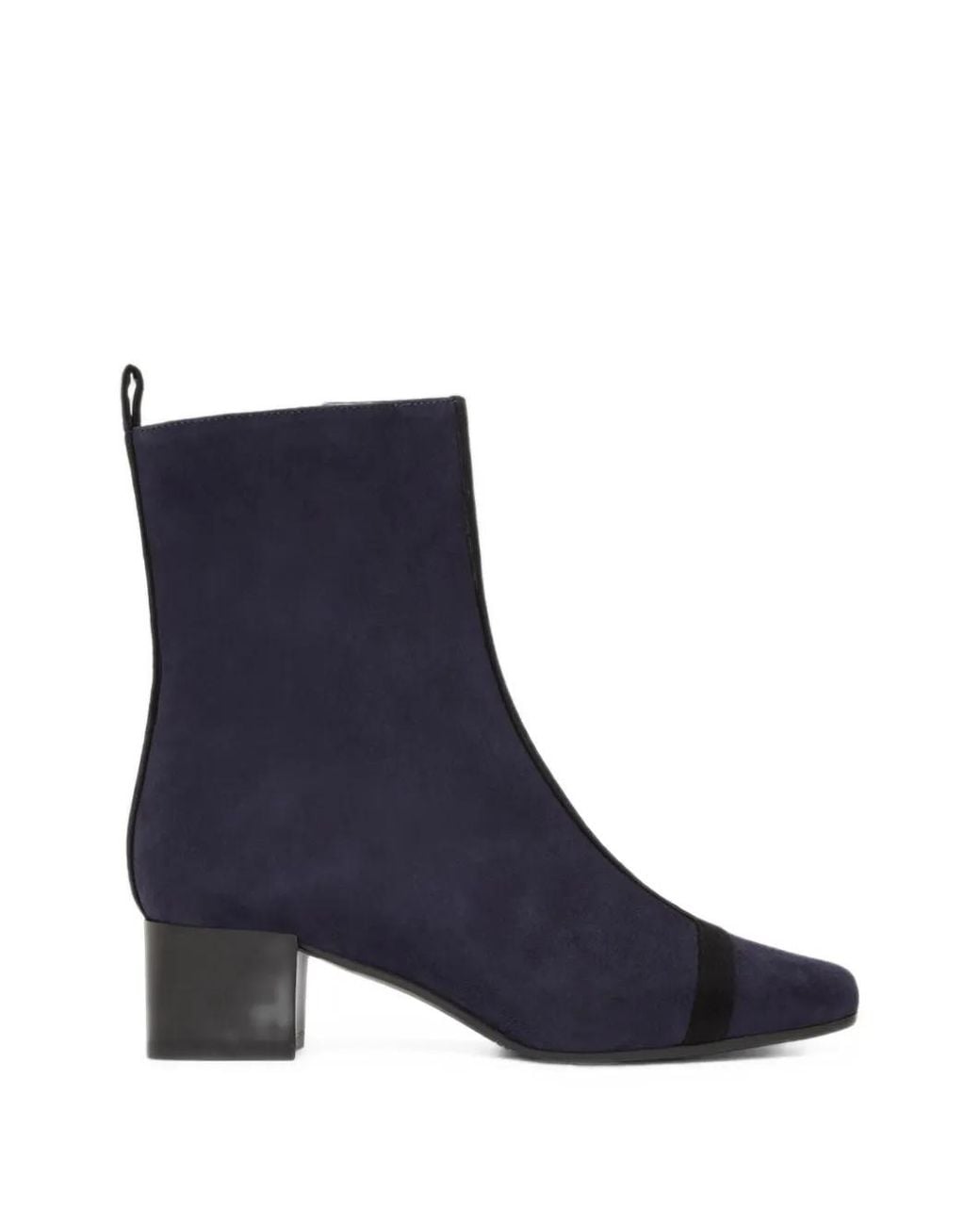 CAREL PARIS Blue Bottines Audrey En Daim À Empiècements
