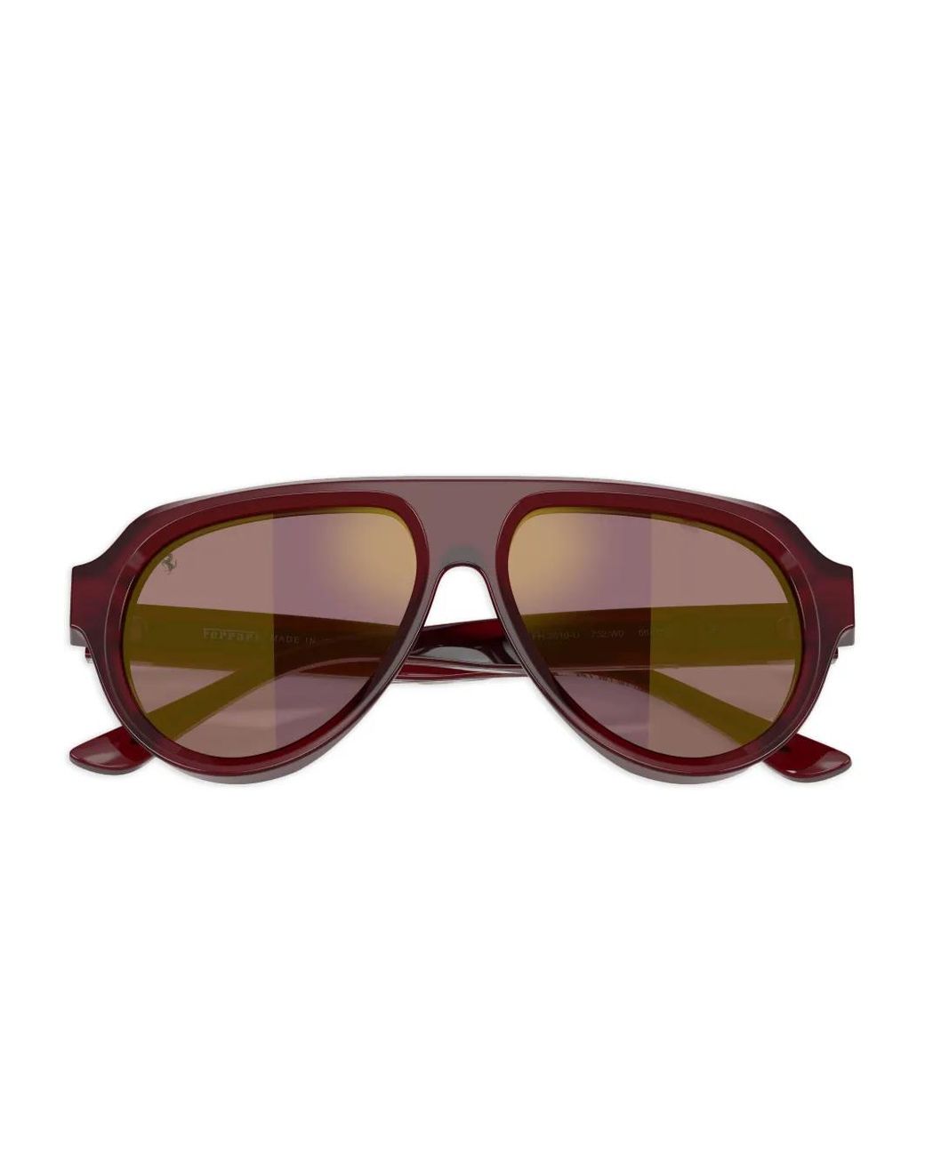 Ferrari Pink Wrap-Frame Tinted Sunglasses