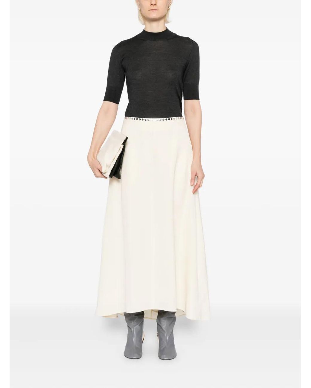 Jil Sander Black Crew-Neck Top