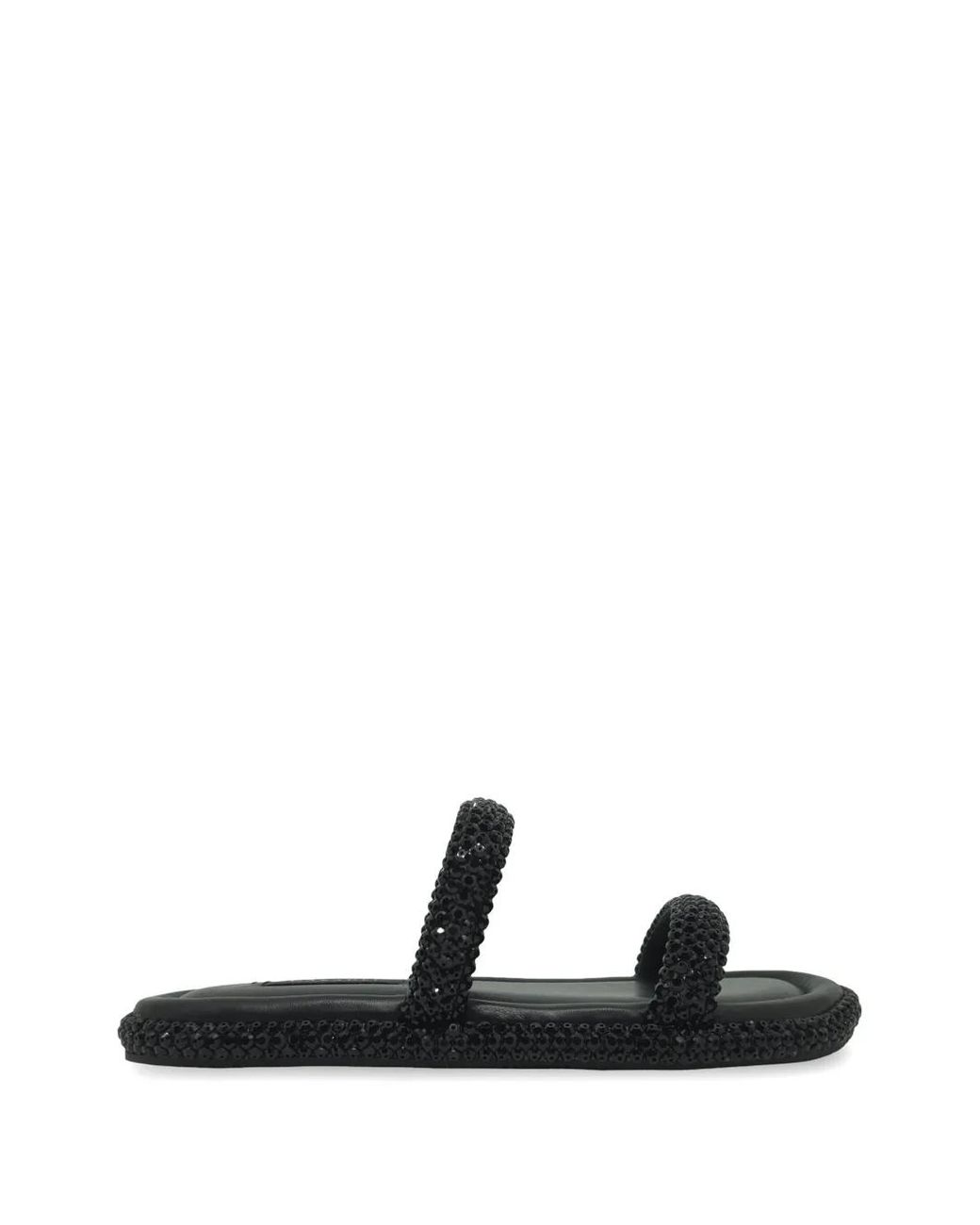 Casadei Black Sirio Flat Sandals