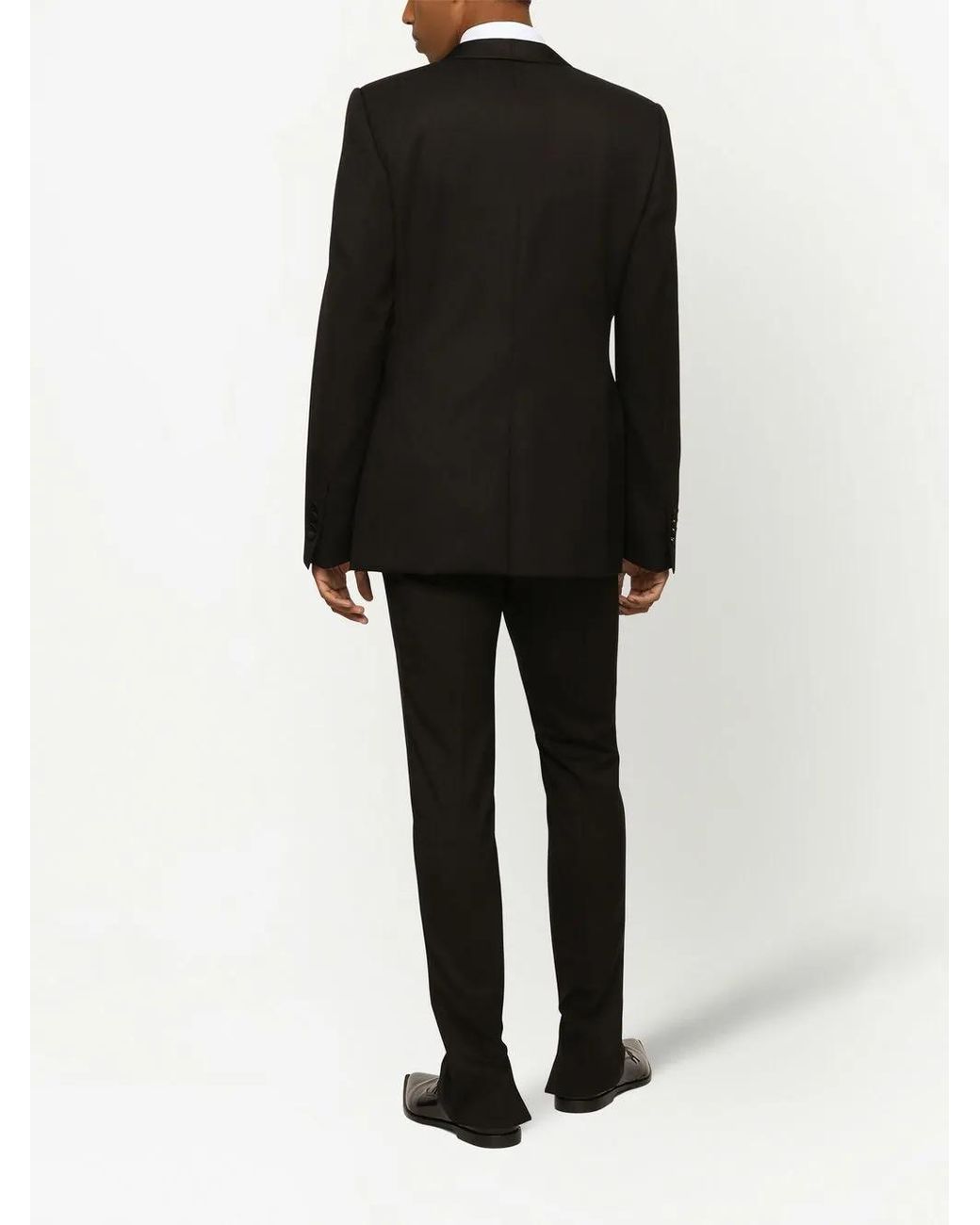 Dolce & Gabbana Black Sicilia-Fit Single-Breasted Blazer for men