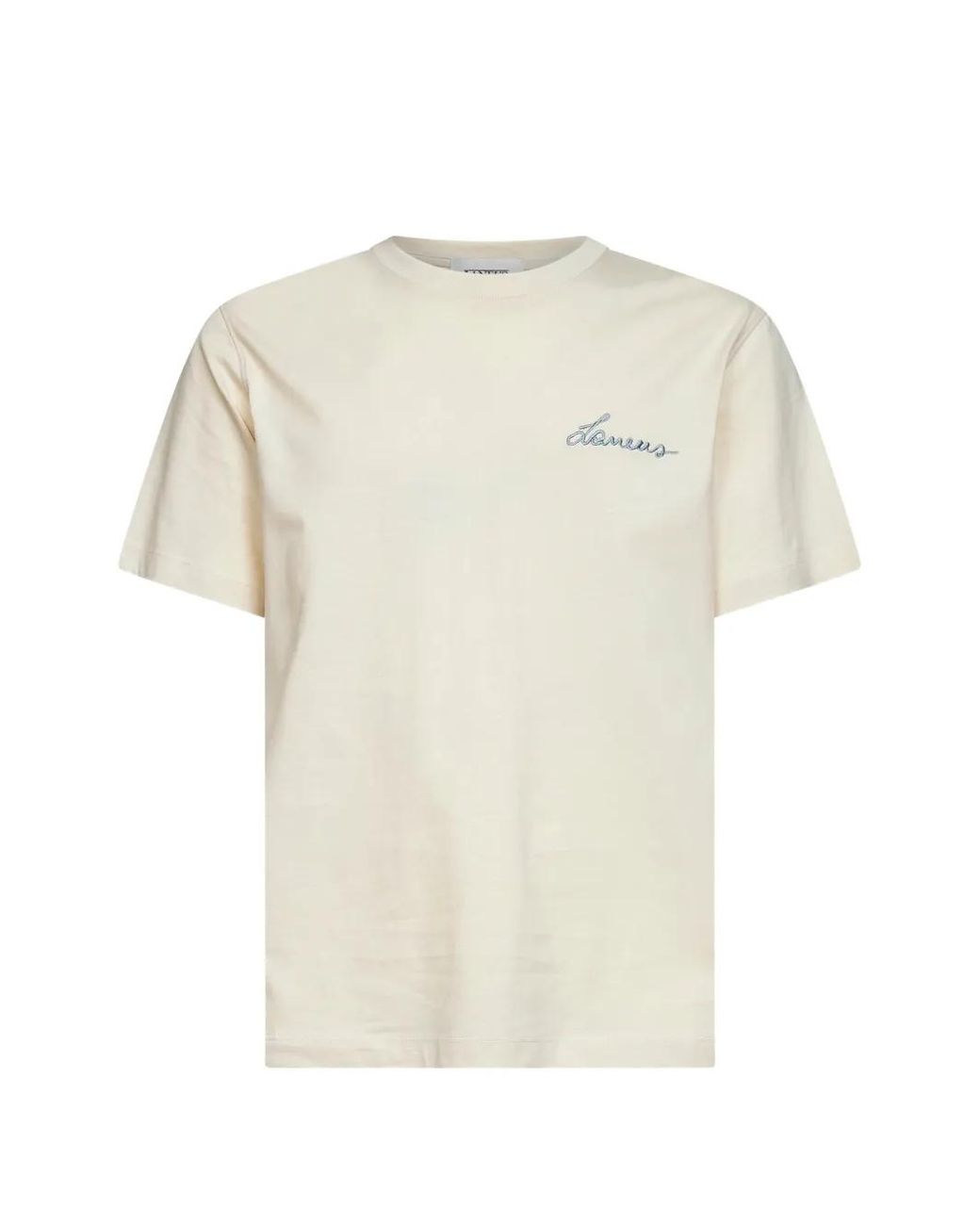 Laneus White Printed T-Shirt for men