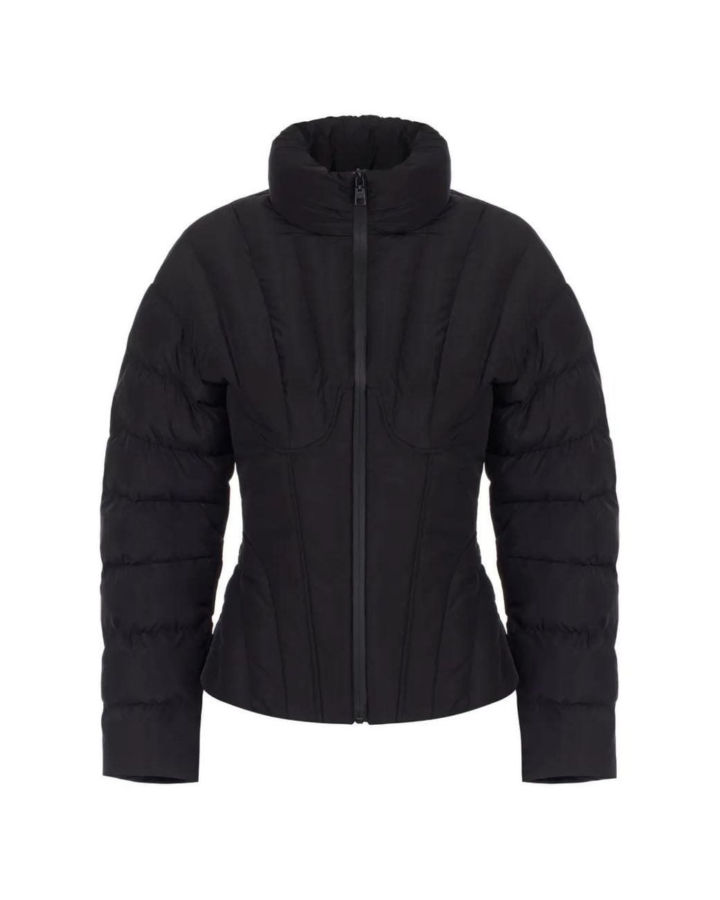 Elisabetta Franchi Blue Short Down Jacket