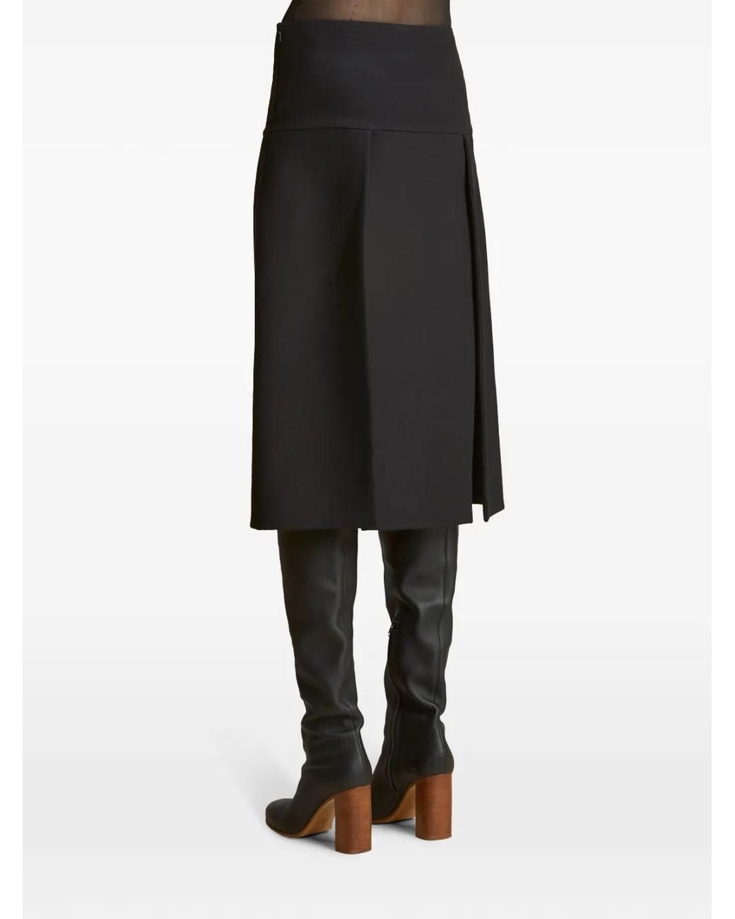 Khaite Kidd Midi Rok in het Black