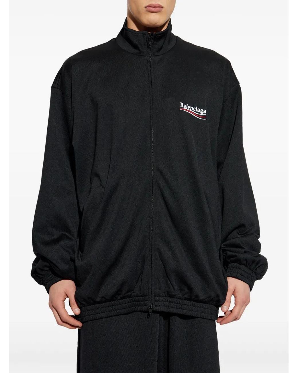 Balenciaga Black Zip-Up Jacket for men
