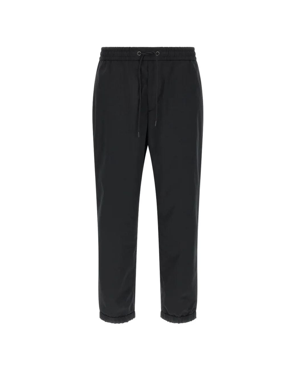 Moncler Black Logo-Patch Track Pants for men