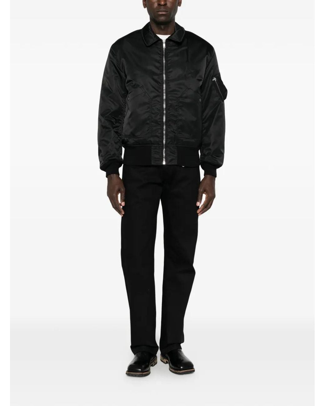 Rick Owens Black Flyers Bomber Jacket for men