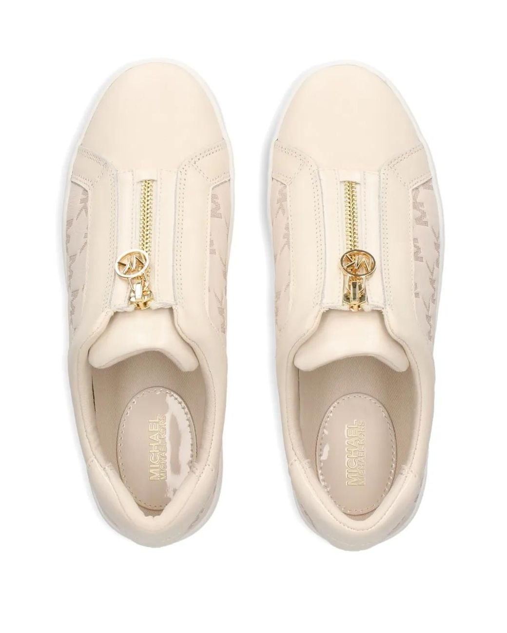 MICHAEL Michael Kors Brown Keaton Zip-Detail Sneakers