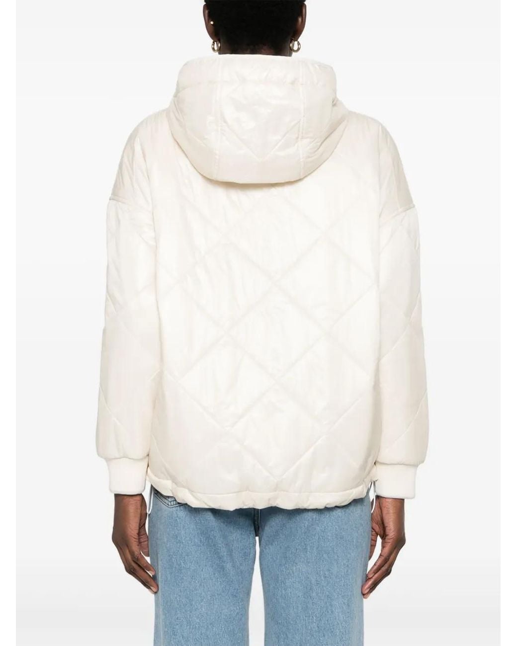 Eleventy Natural Hooded Padded Jacket