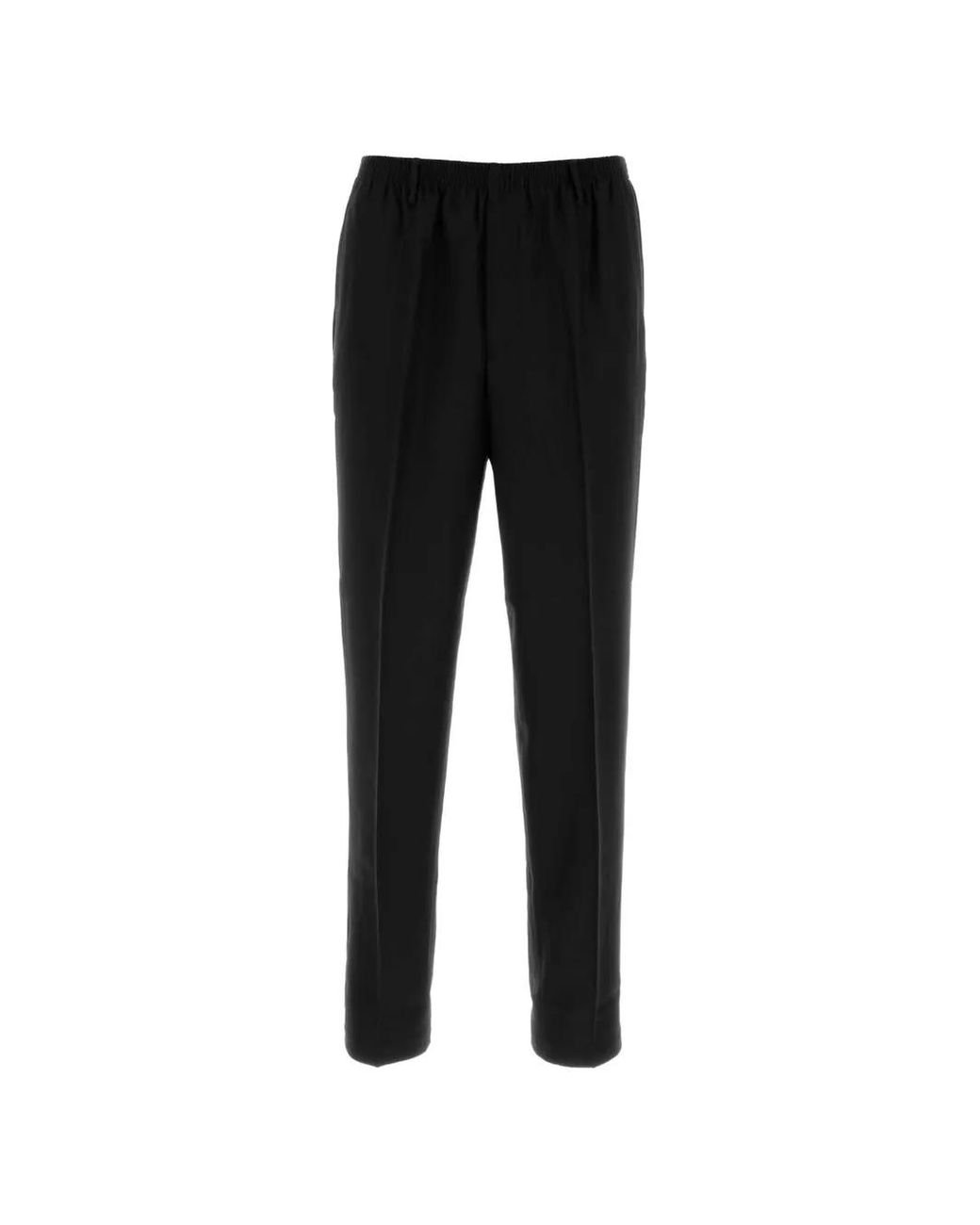 Cellar Door Black Alfred Wool Trousers for men