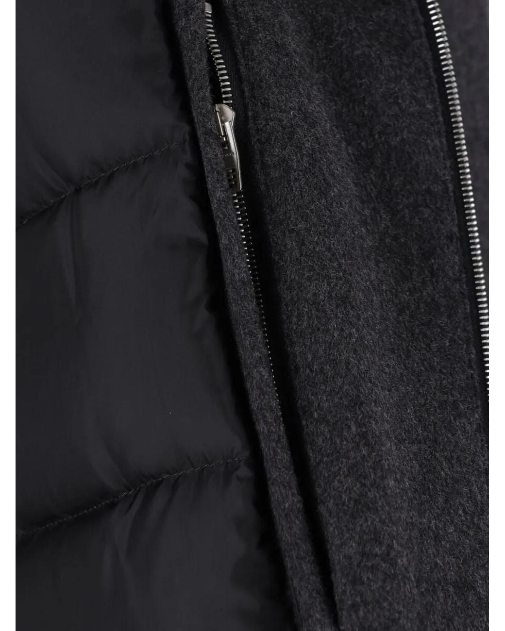 Jil Sander Black Zip-Up Wool Jacket for men