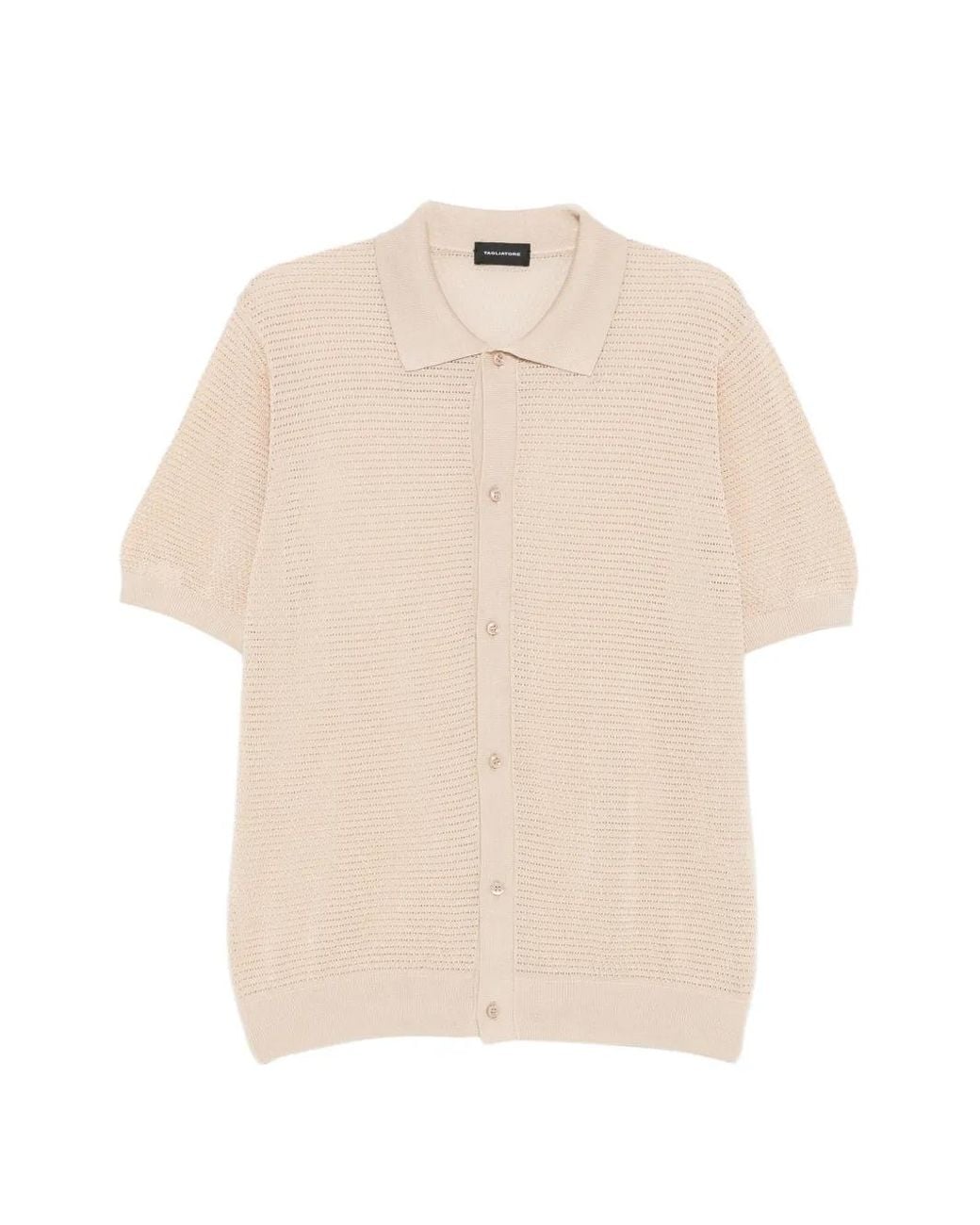 Tagliatore Natural Polo À Col Boutonné for men