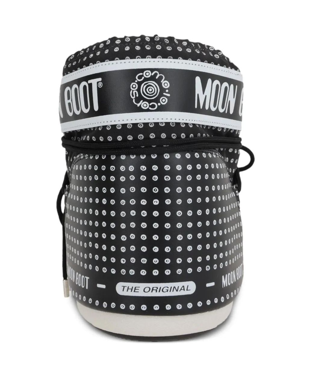 Moon Boot Black Logo-Print Snow Boots