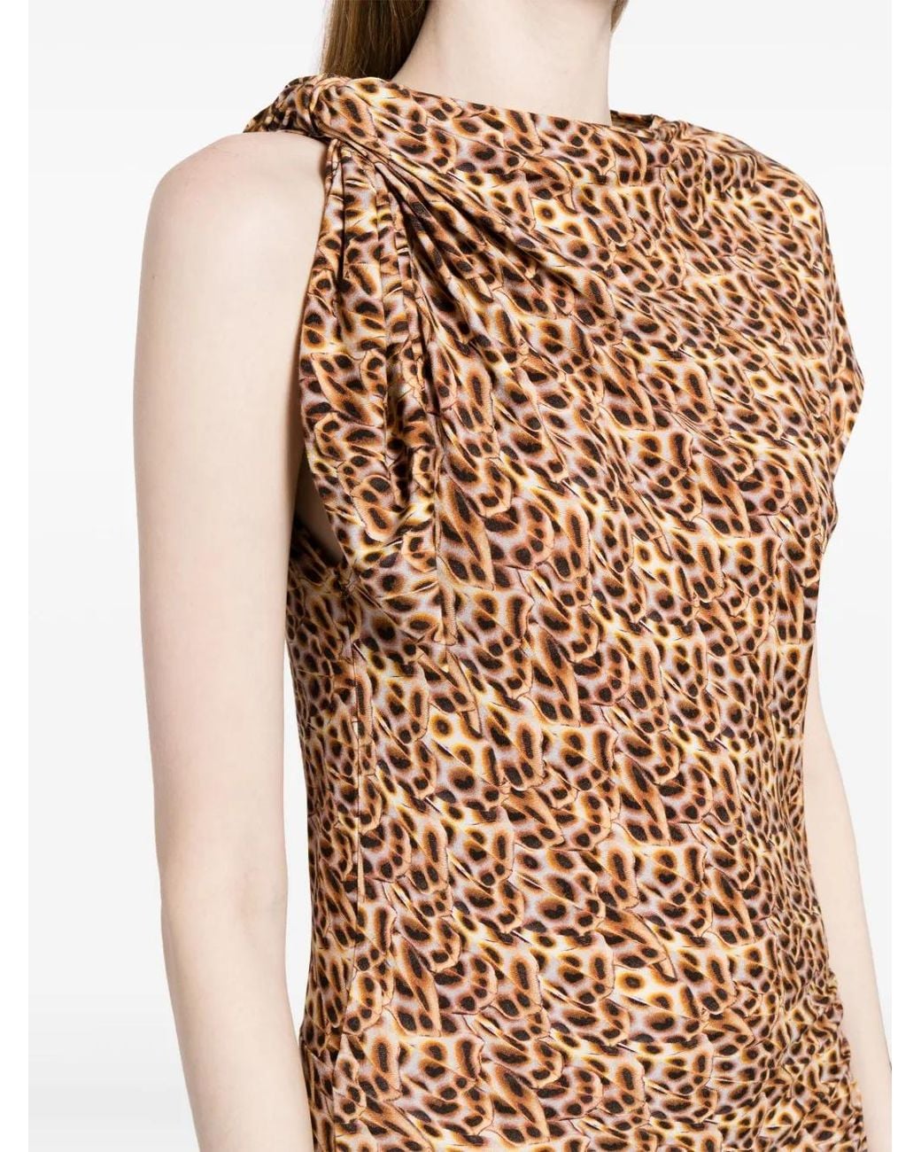 Isabel Marant Natural Asymmetrical Dress